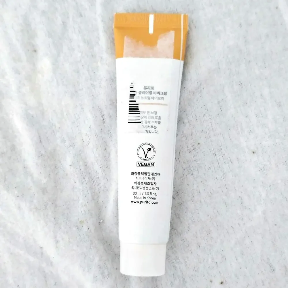 Purito Cica Clearing BB Cream Makeup 1.0 oz. #13 Neutral Ivory Flawless Coverage